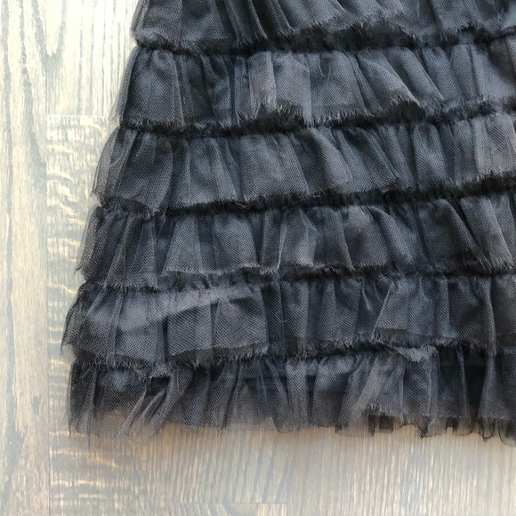 J. Crew Black Strapless Dress w/ Layers of Tuille - Picture 5 of 10